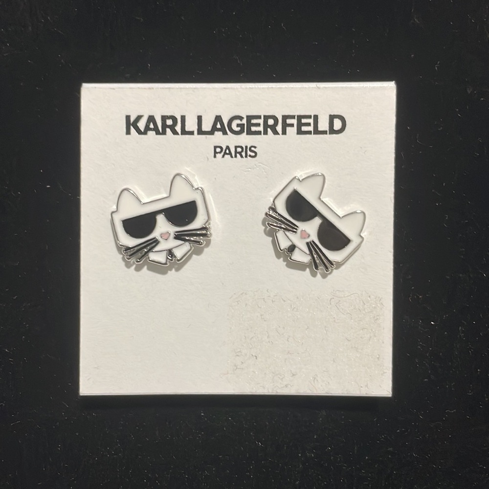 Karllagerfeld Cat Earrings